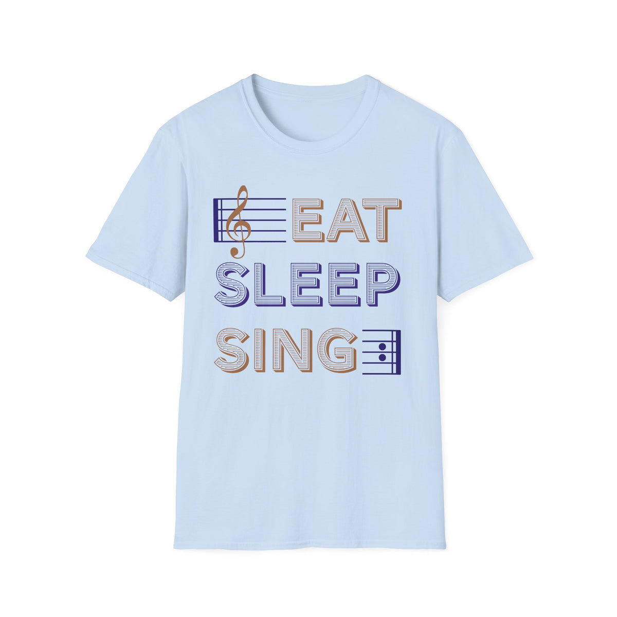 Eat Sleep Sing T-Shirt — Music Lover Choir Tee