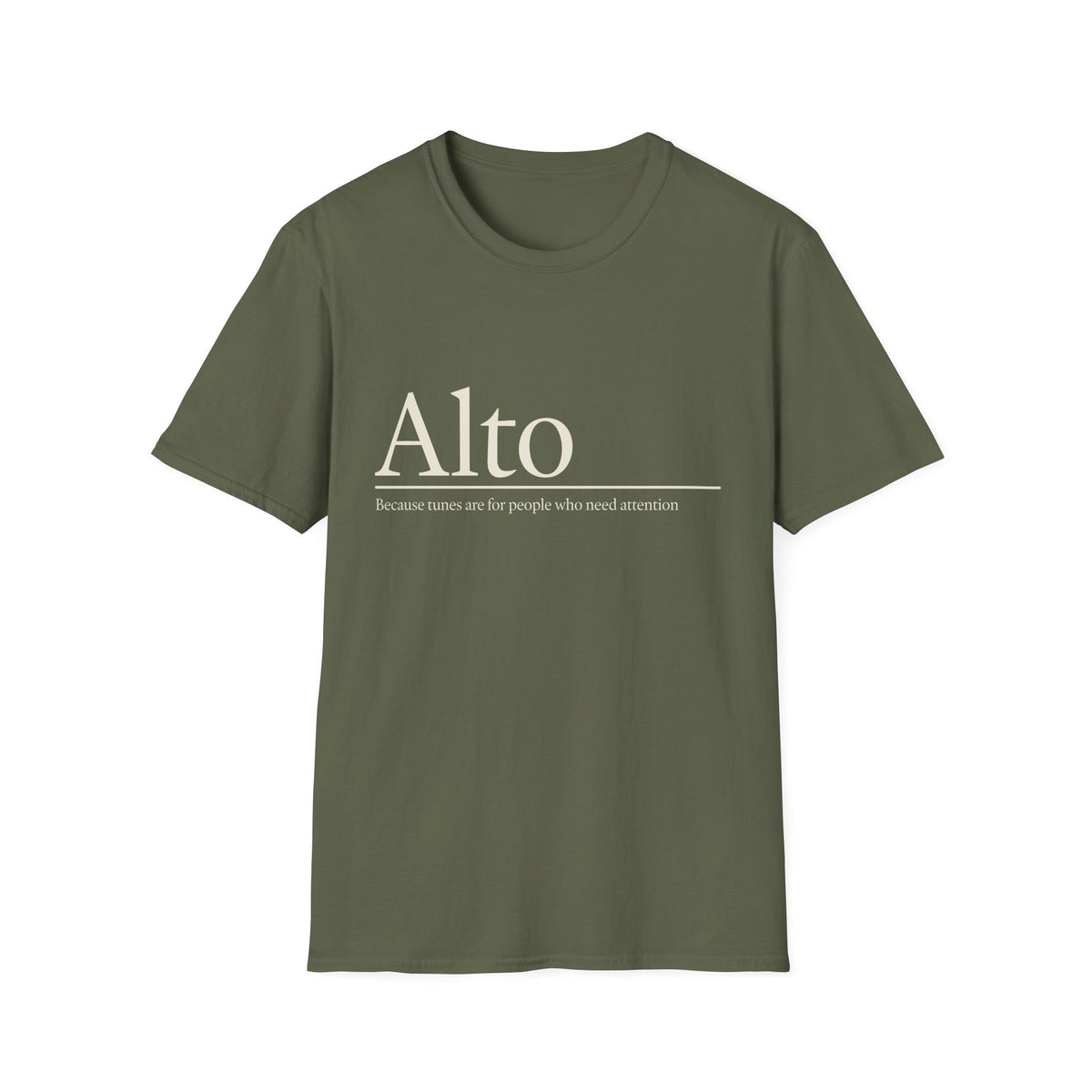 Alto - Because tunes are for people who need the attention