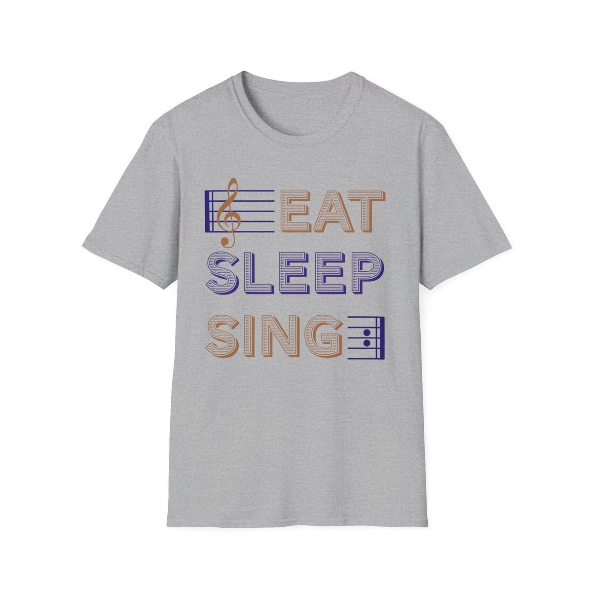 Eat Sleep Sing T-Shirt — Music Lover Choir Tee