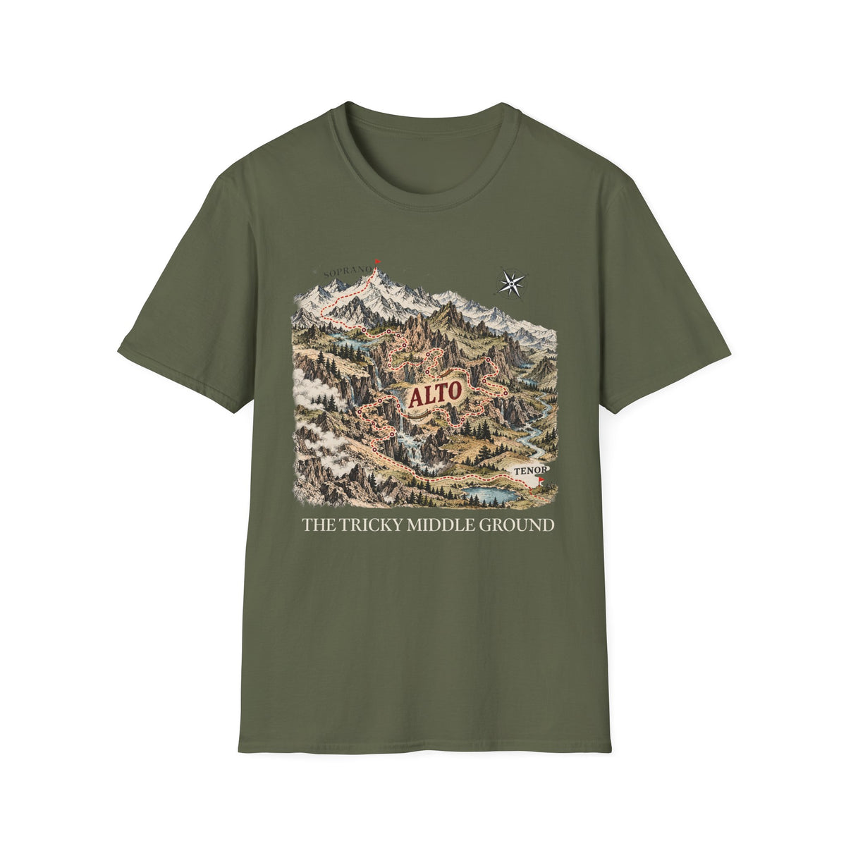 Alto Vintage Topographic Map T-Shirt