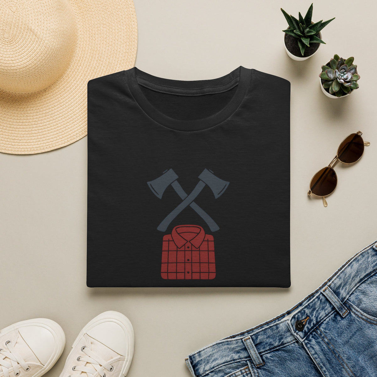 Axes and Flannel T-Shirt