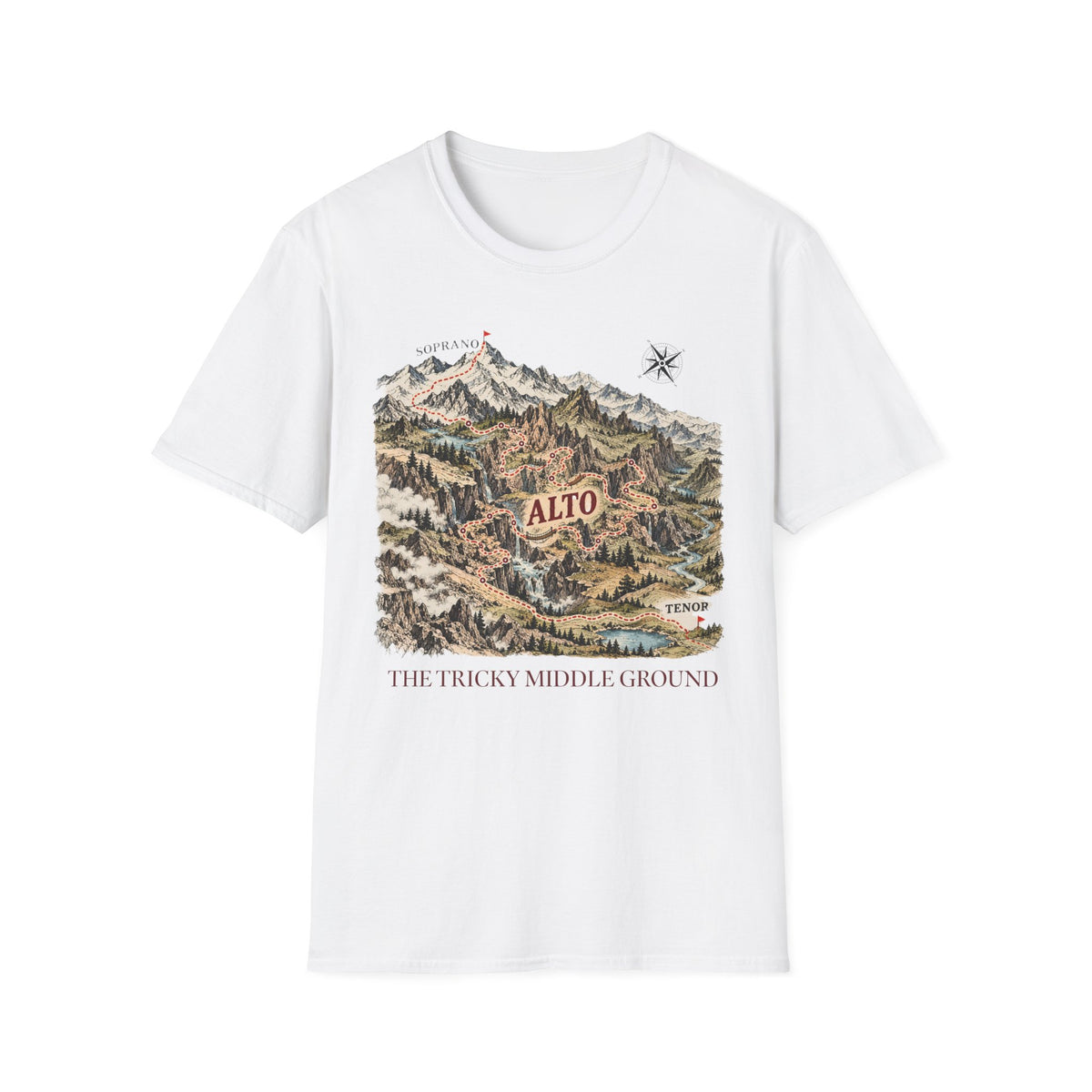 Alto Vintage Topographic Map T-Shirt
