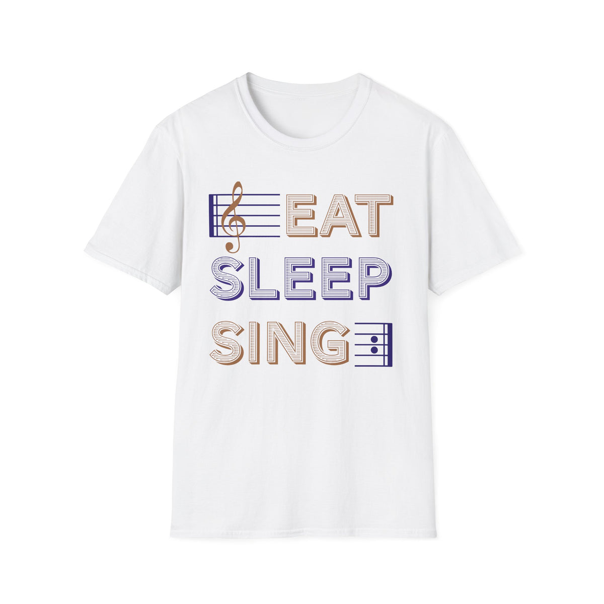 Eat Sleep Sing T-Shirt — Music Lover Choir Tee
